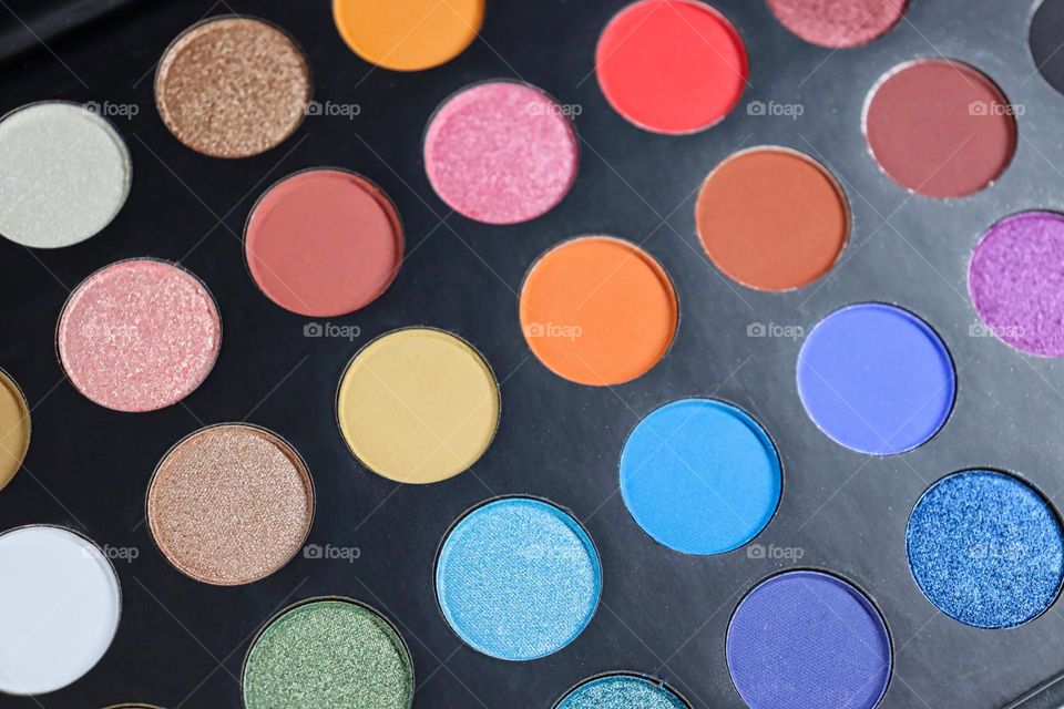 Makeup palette closeup