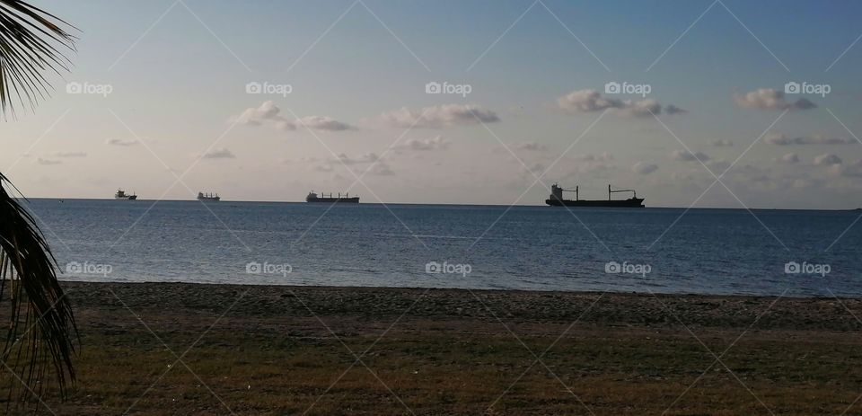 Sea zone of Puerto Cortes Honduras