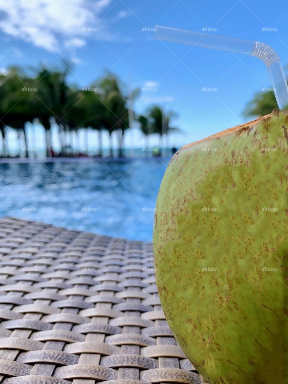 Close-up of a coconut