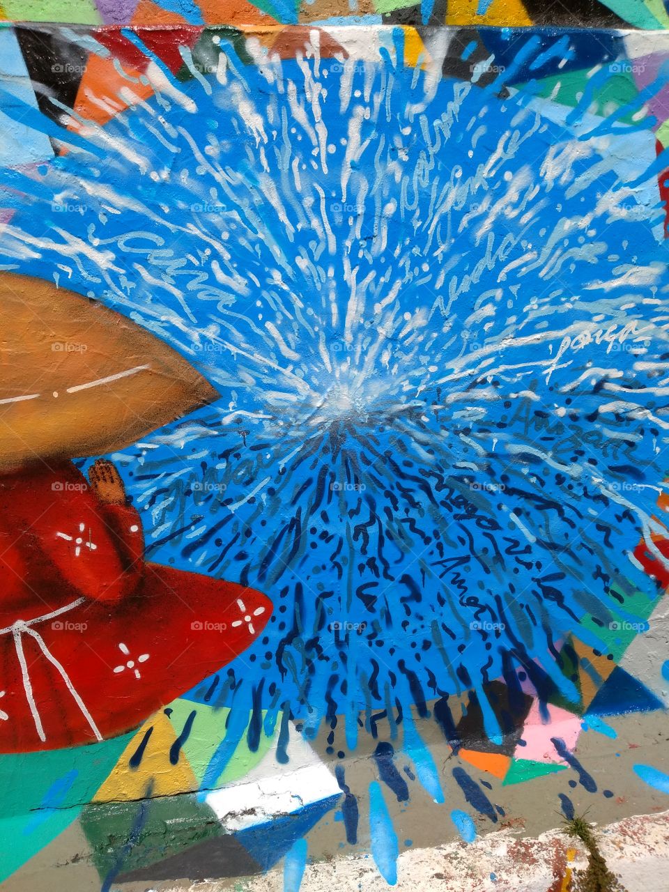 bem vindo foap: pintura de grafite, beco do Batman