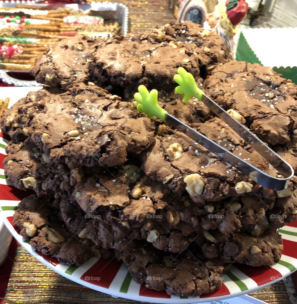 Chocolate walnut cookies 
