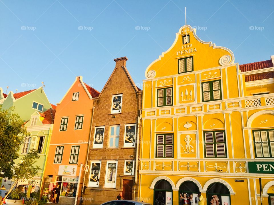 Beautiful colorful buildings