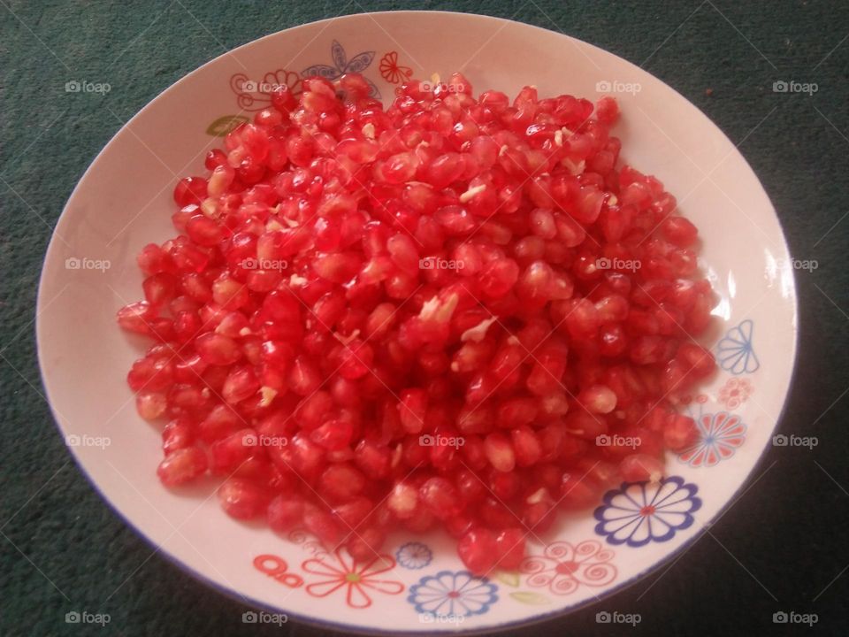 pomegranate grains .