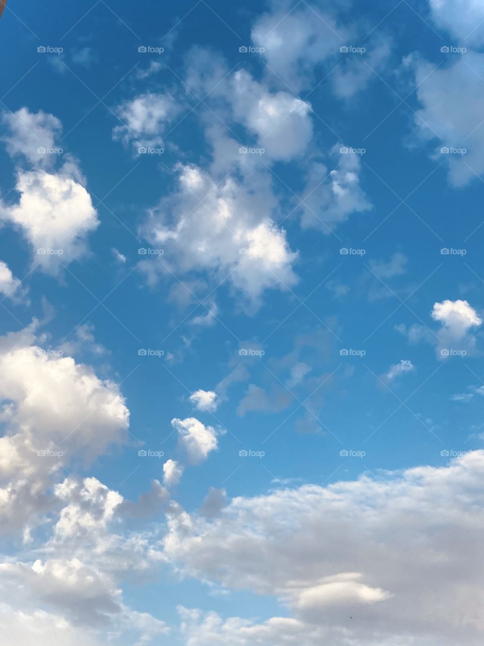 Beautiful cloudy blue sky