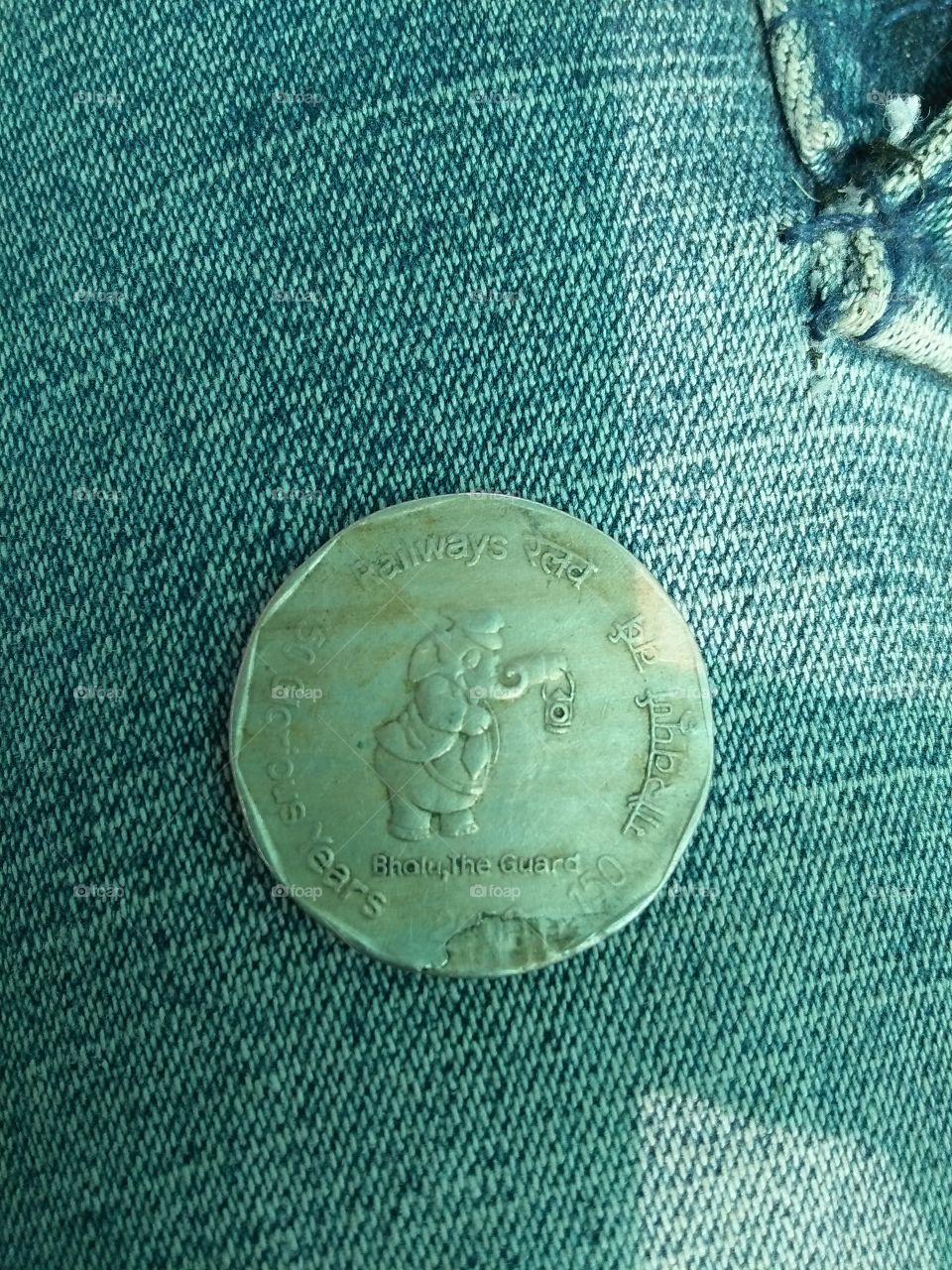 (jay shree ganesh)god in coin