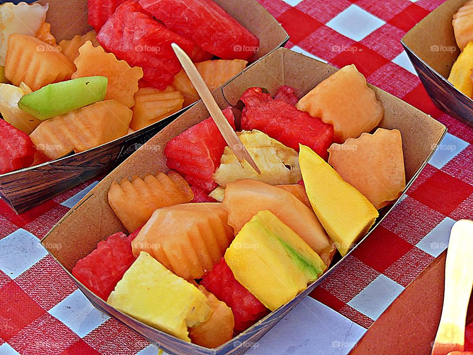 FRUITS - Variety of melons - Fruits are an excellent source of essential vitamins and minerals, and they are high in fiber which helps reduce a persons risk of fevers heart attack