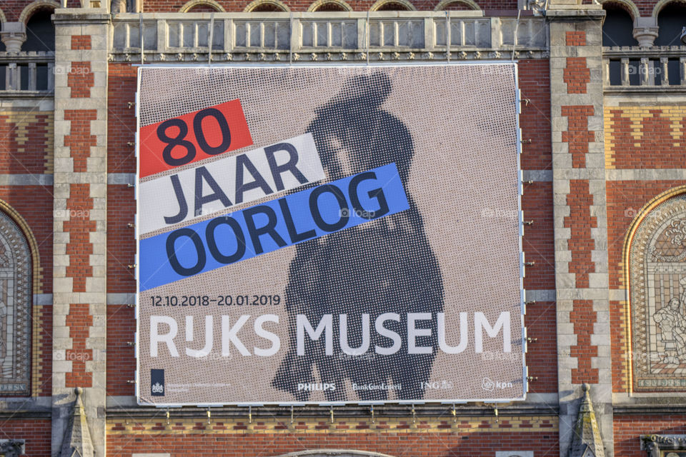 Billboard At The Rijksmuseum Museum Amsterdam The Netherlands 2018