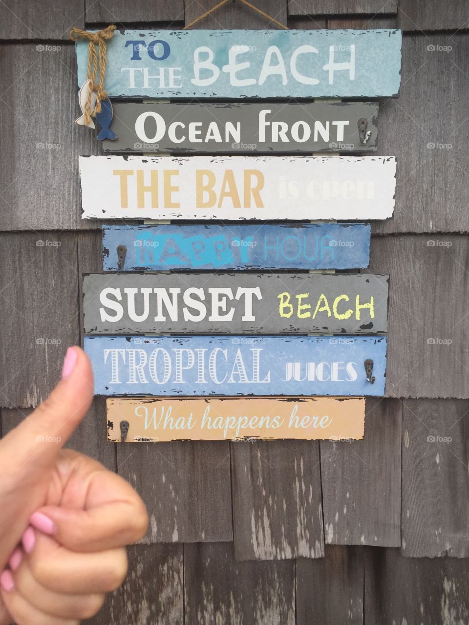 Beach sign