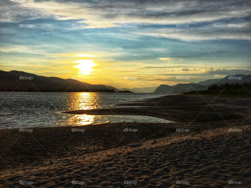 Evening Kamloops sunset 