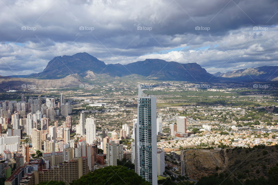 City#skycraper#clouds#mountain#landscape