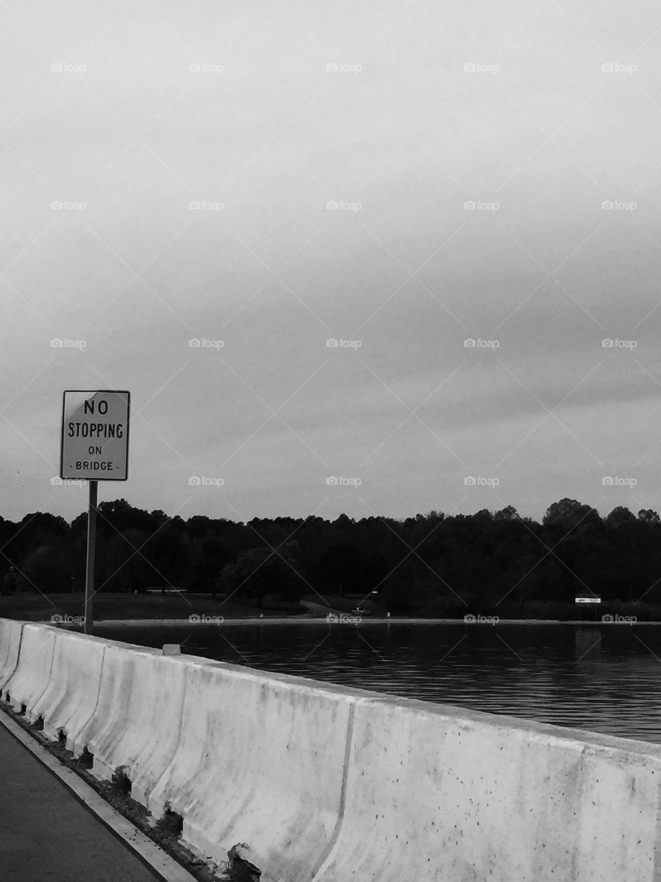 Sign on Bridge