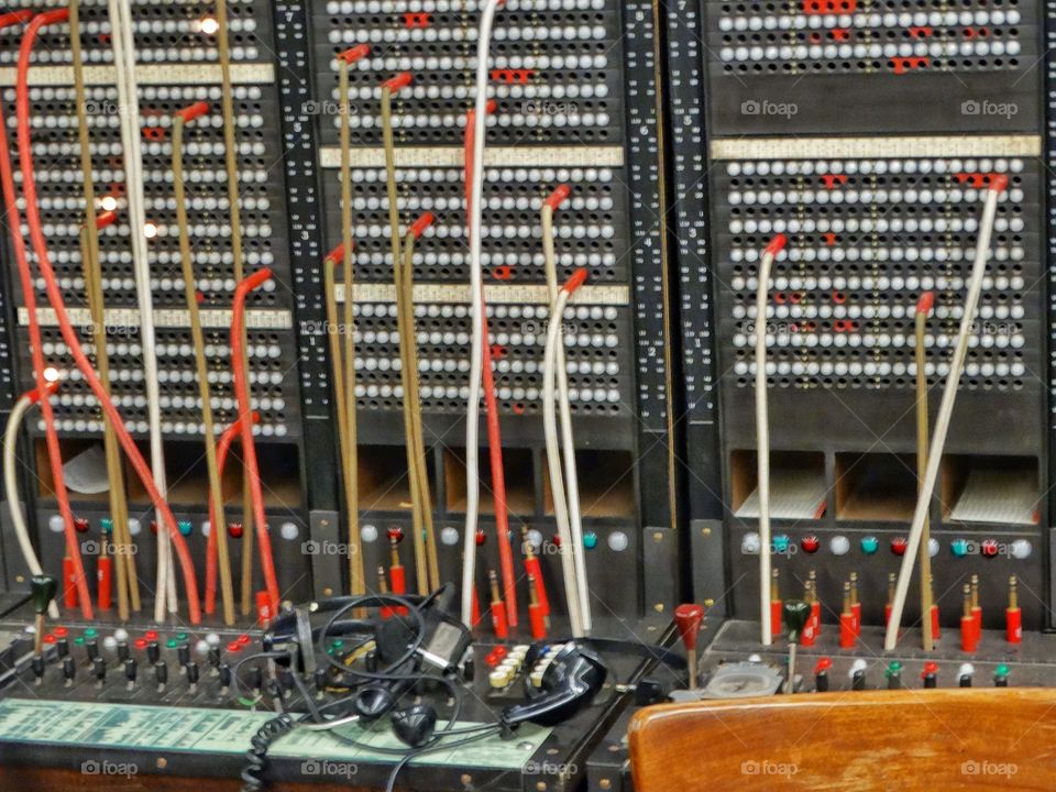 Antique Telephone Switchboard
