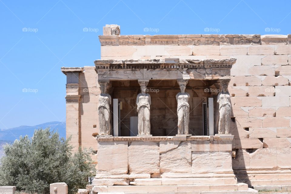 Acropolis Ancient Ruins Athens Greece 