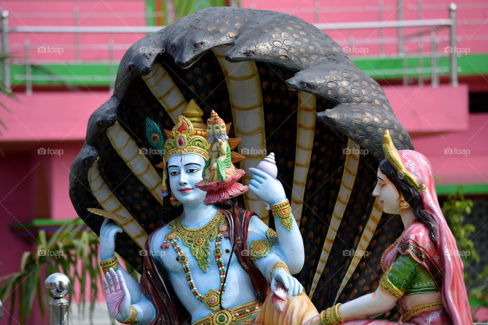 Lord Vishnu and goddess laxmi, amazing