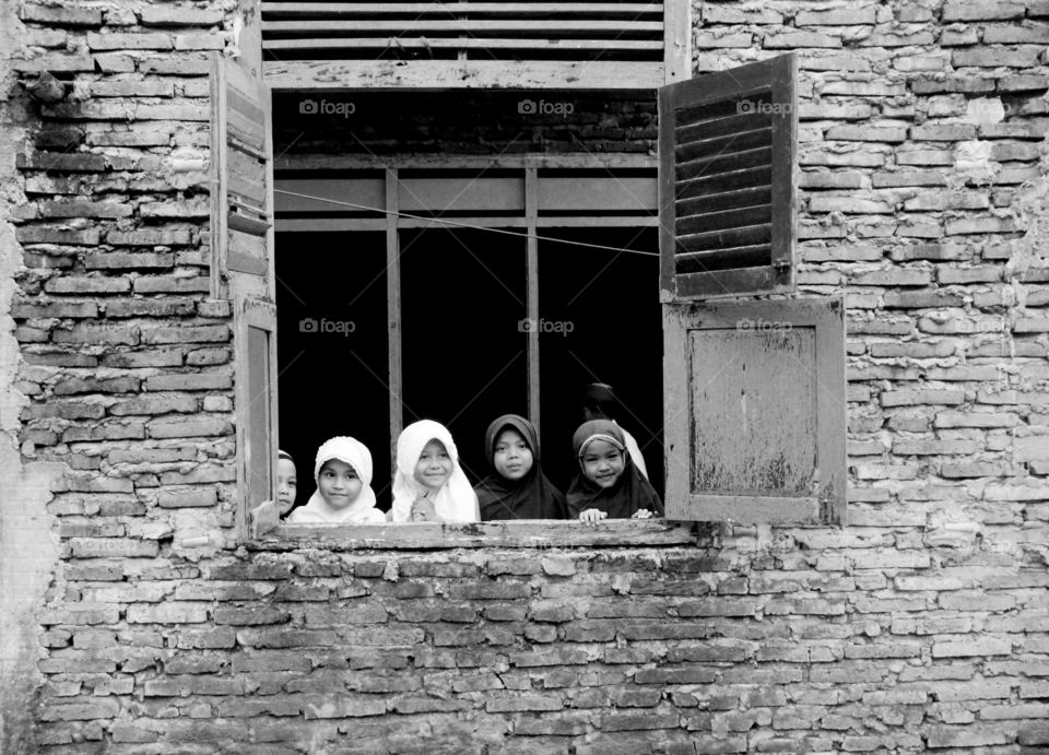 the little girls in the window