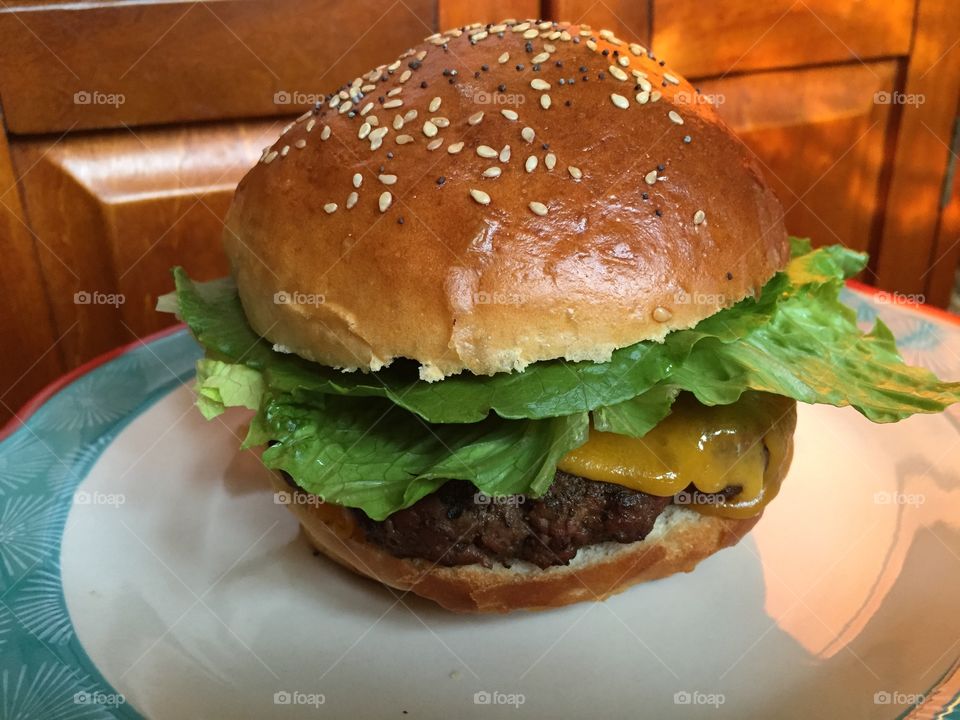 Burger on a Homemade Bun