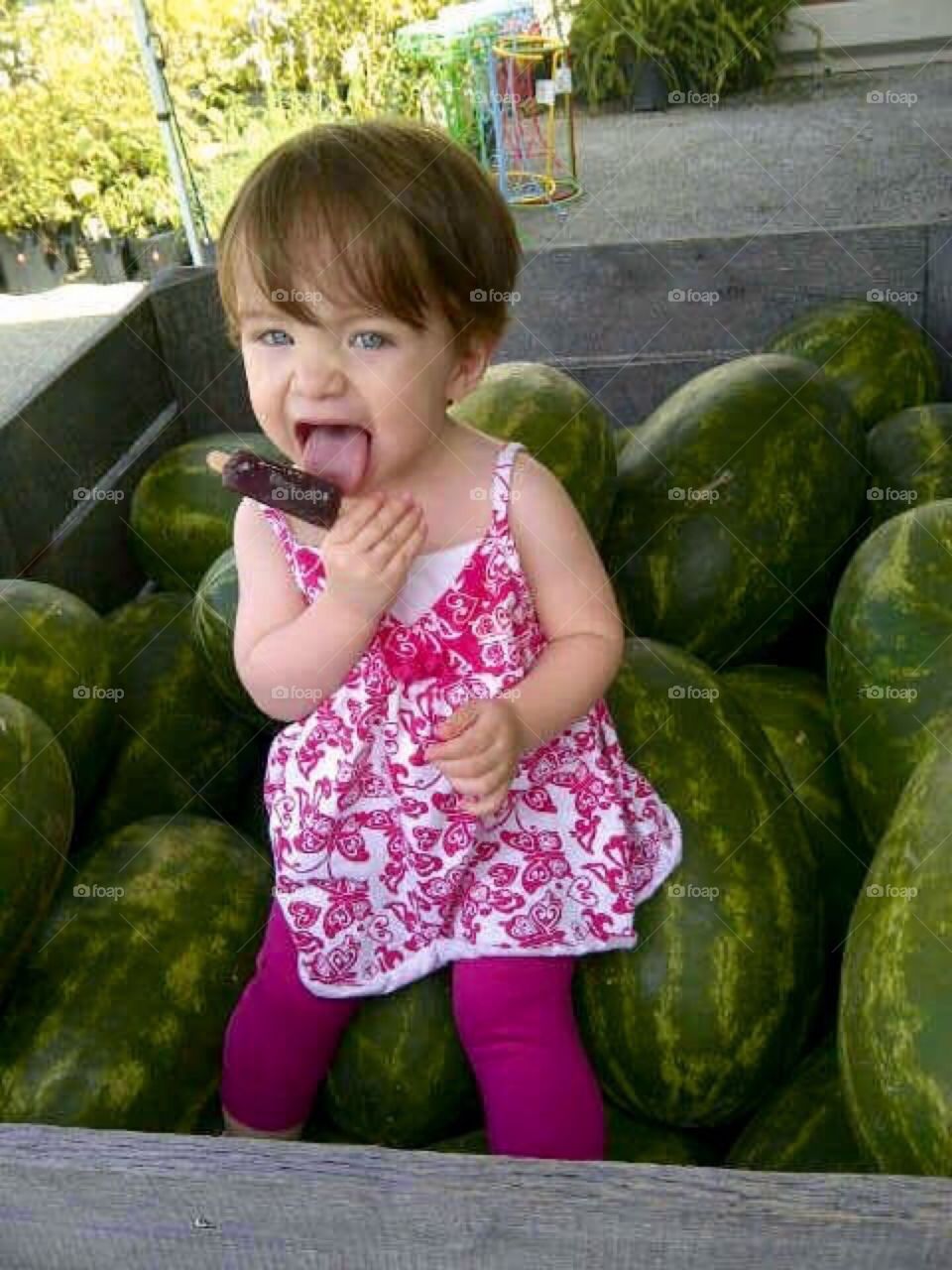 Popsicle Watermelons & Baby 