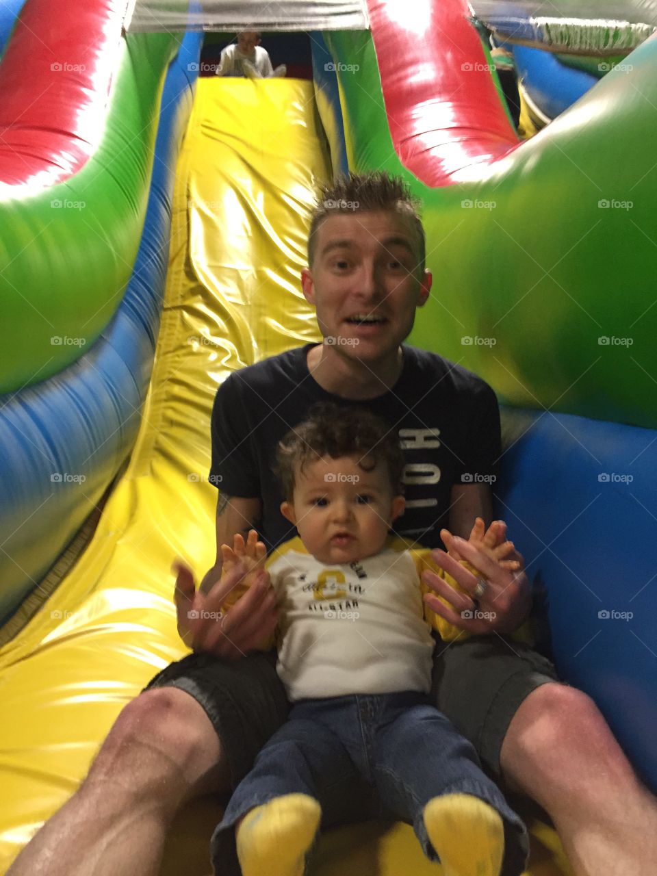 Bouncy House Fun with Daddy