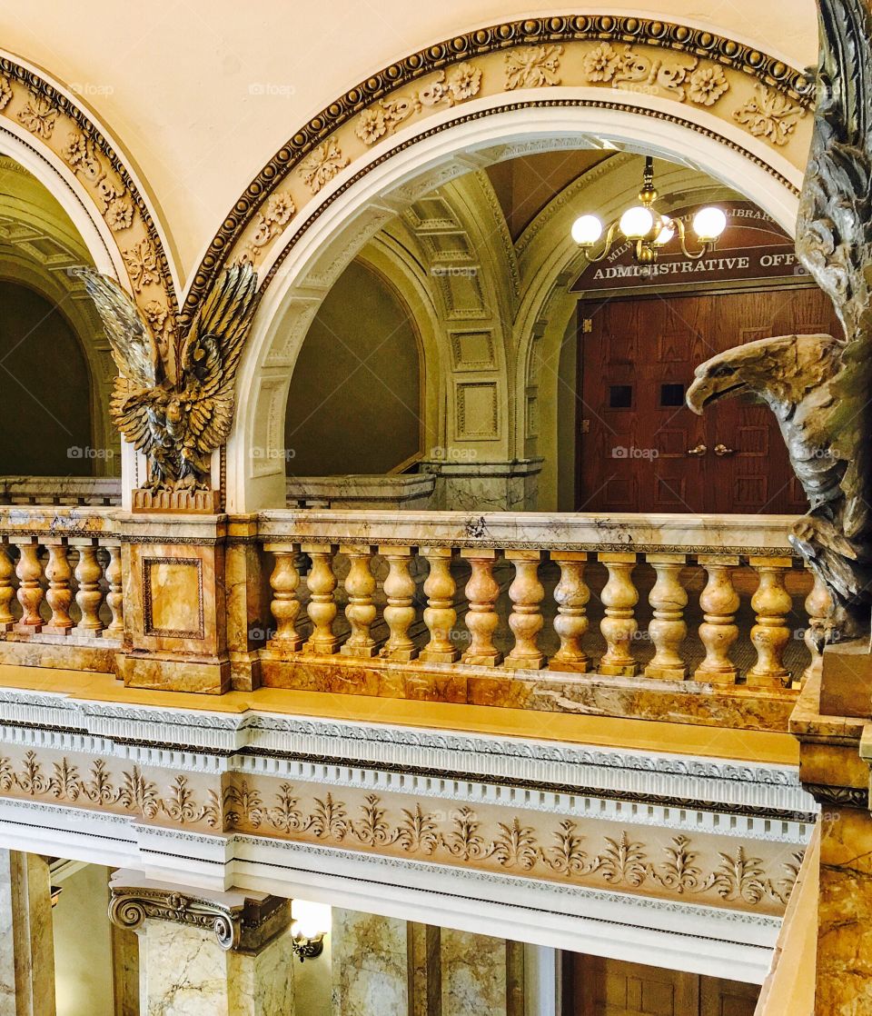 Administrative office in classical style building