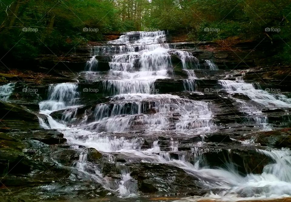 Beautiful Minnehaha falls in Lakemont Georgia