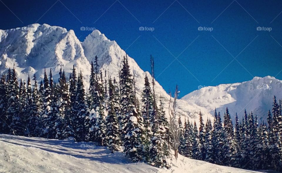This is the stunning view offered to anyone who skis down the aptly named 7th Heaven run at Blackcomb Mountain in Whistler.