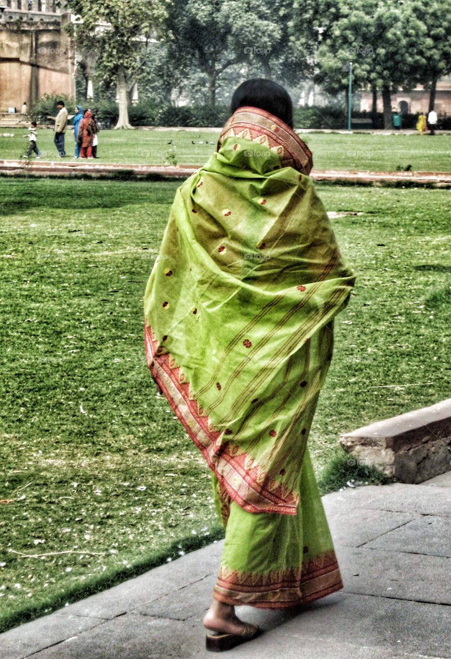 Woman in Sari