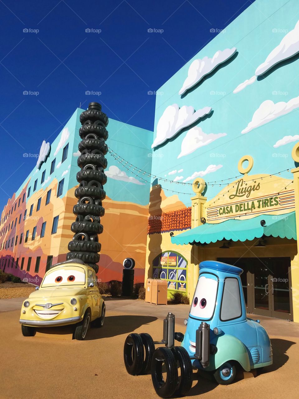 Guido and Luigi at Disney's Art of Animation resort