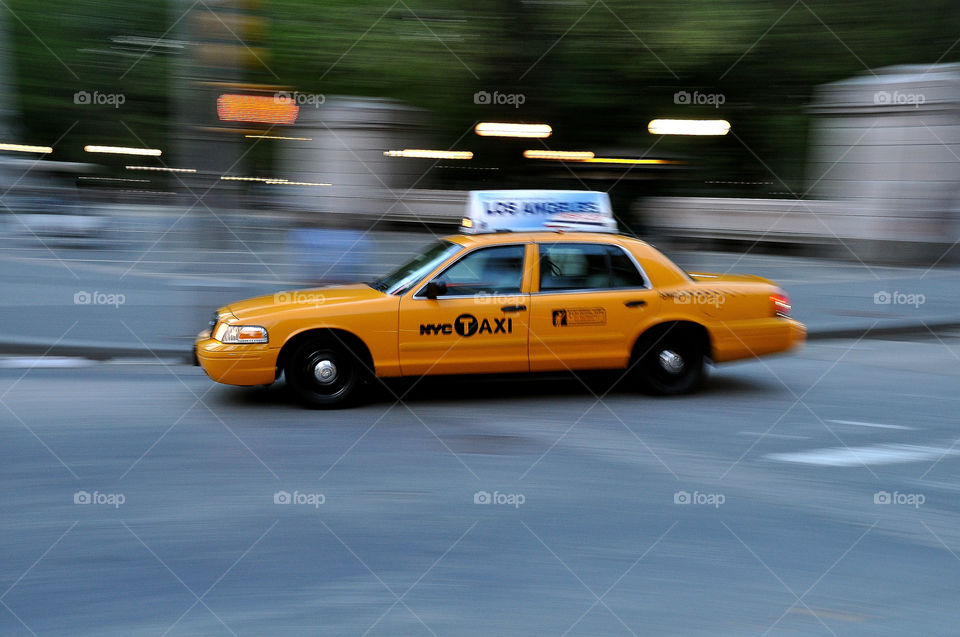 yellow travel taxi new york by perkapara