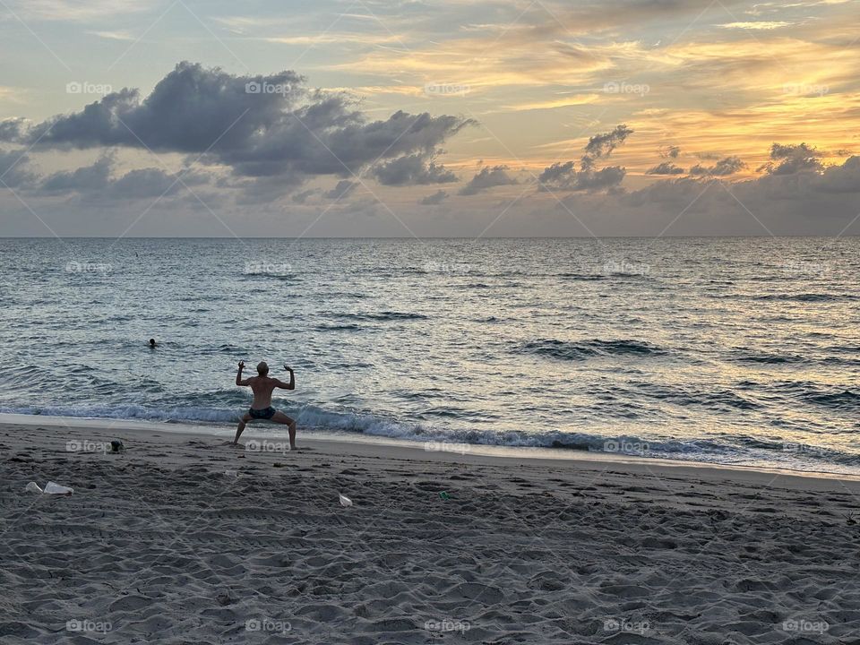 Yoga in the Miami Beach 