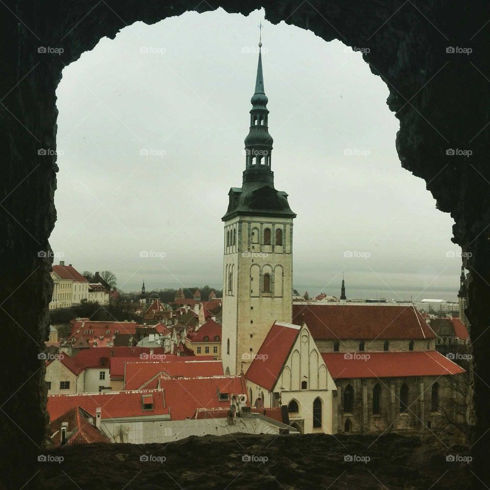 Tallinn old town from Kiek in de kök tower
