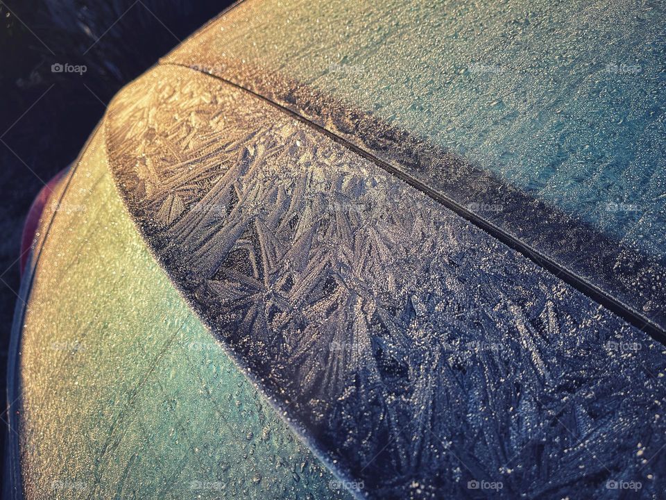 Ice covering my car 