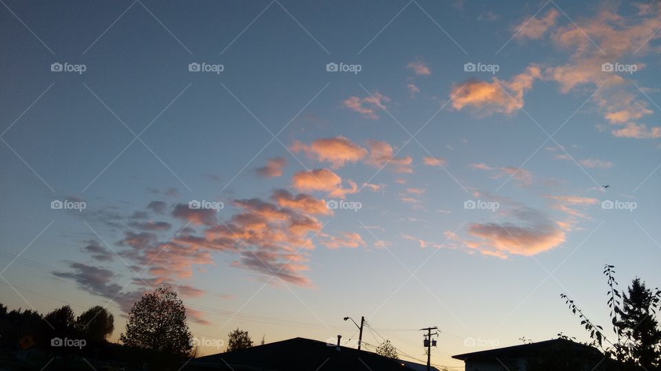 Swift Sunset Clouds