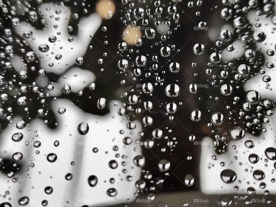 raindrops on my window