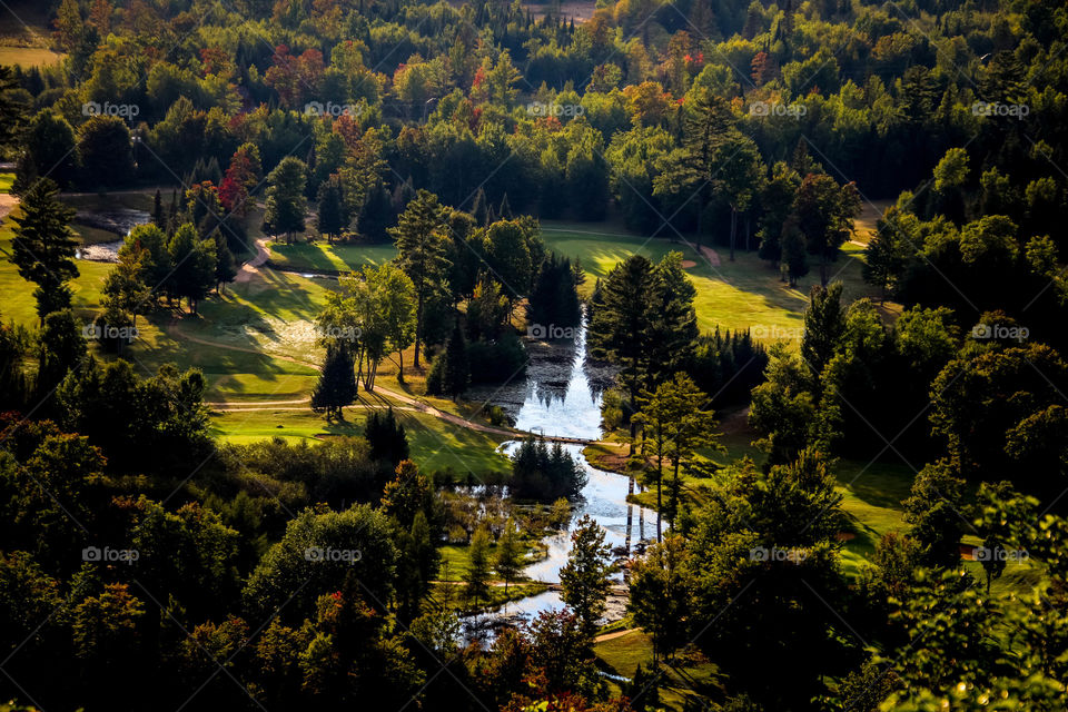 Look on a gorgeous Canadian ravine