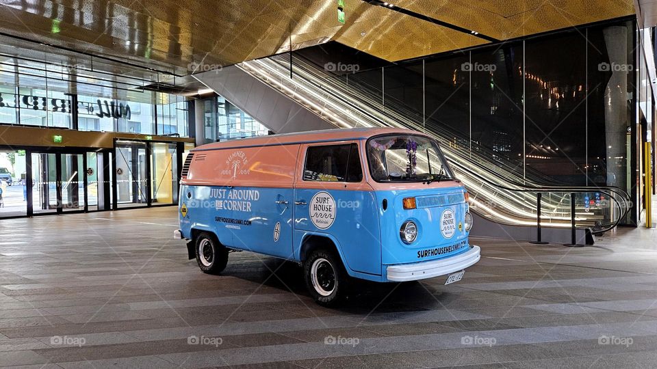 Someone came by car literally straight to the workplace to the mall