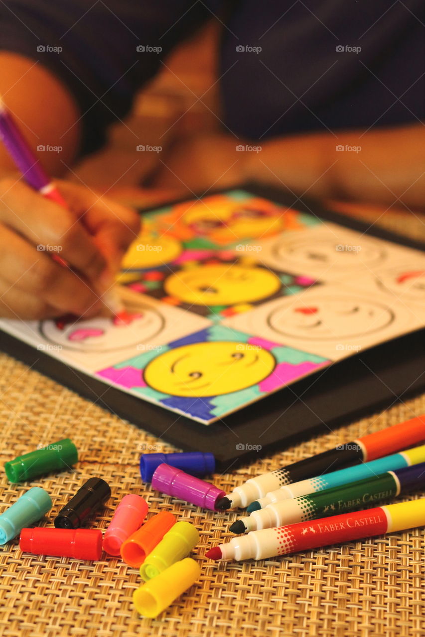 Faber Castell coloring activity 