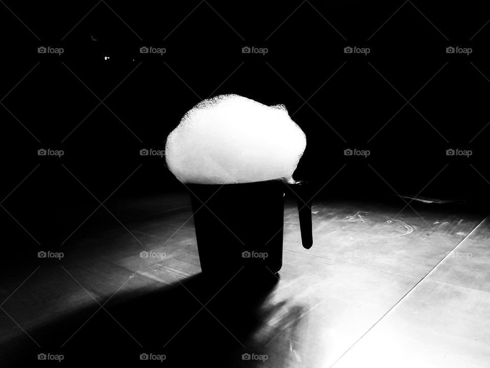 Frost inside the plastic cup🫣