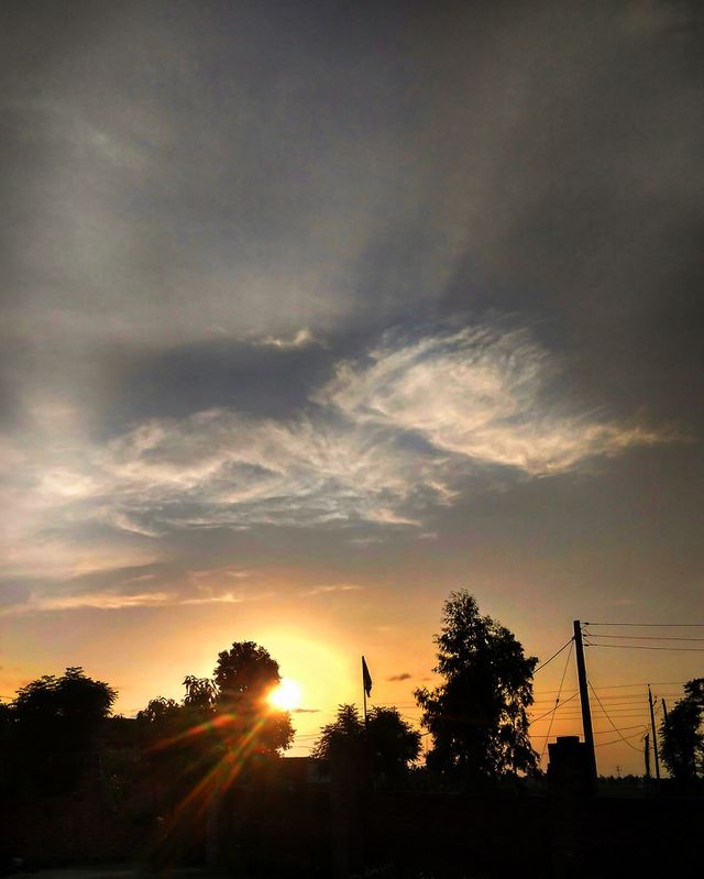 Evening sun view