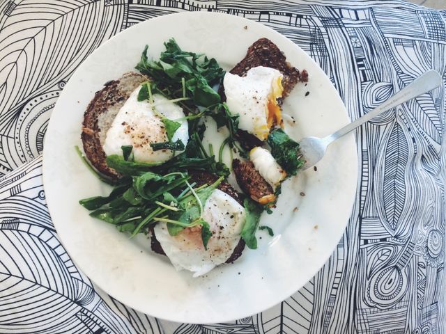 Poached eggs