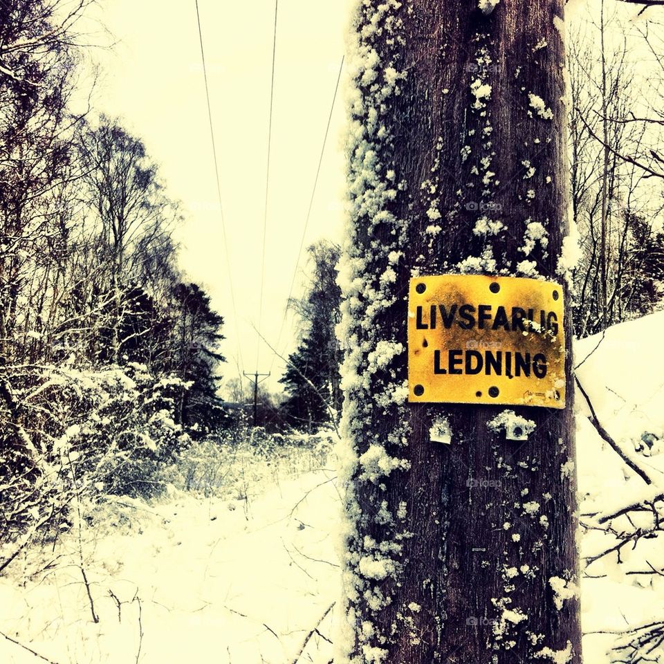 snow winter sweden sign by rebelf