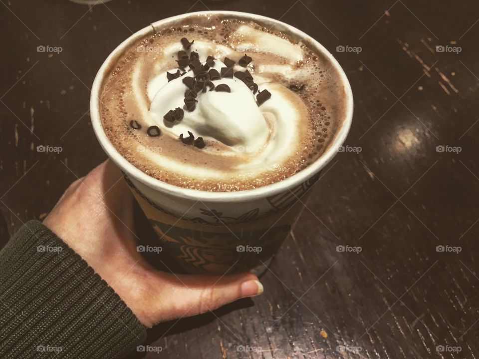 Starbucks peppermint coffe