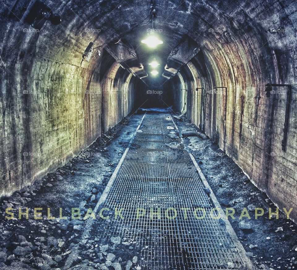 Abandoned Underground Tunnels at Sloss Furnace National Historic Landmark in Birmingham Alabama