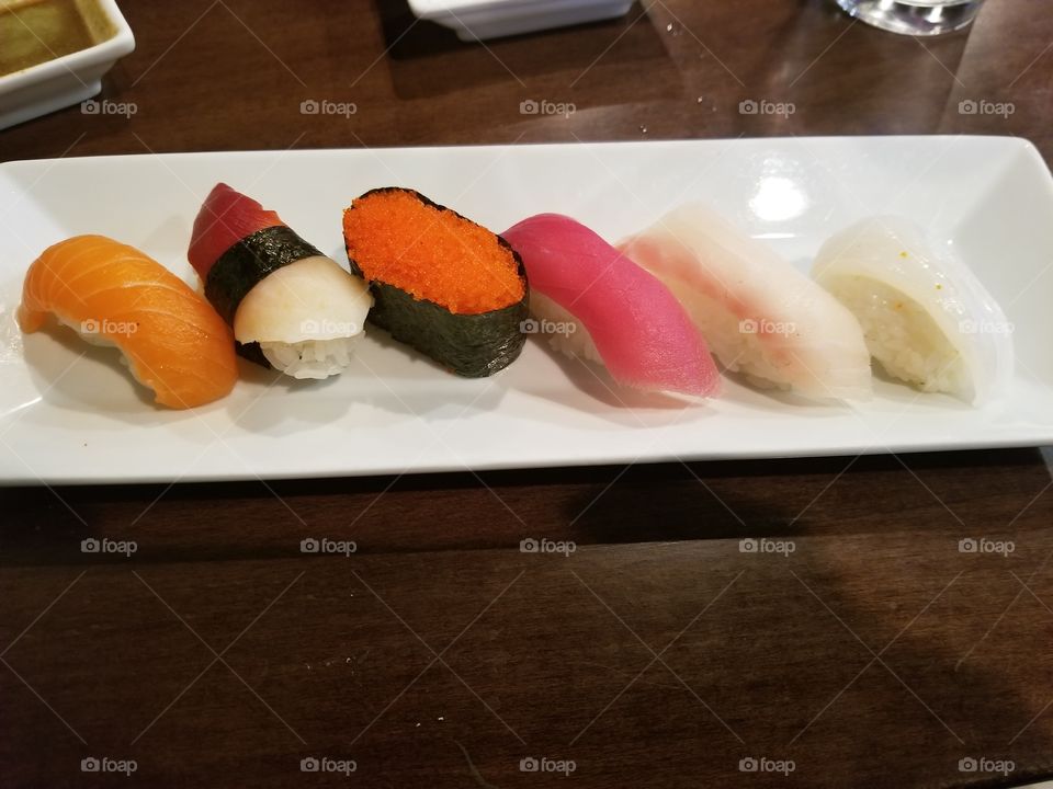 Fish, Sushi, Rice, Seafood, Food