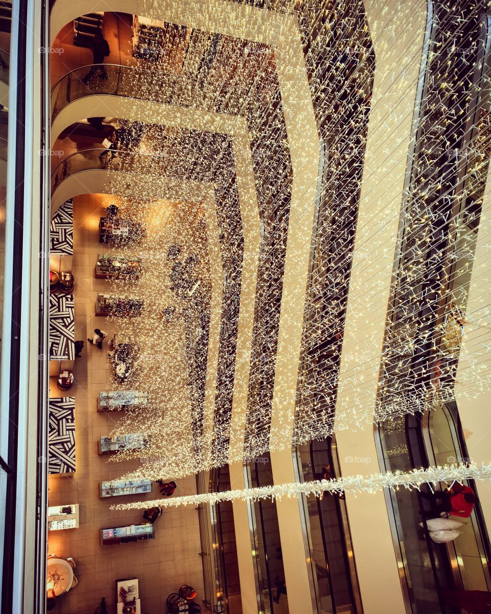 waterfall of lights #johnlewis #london