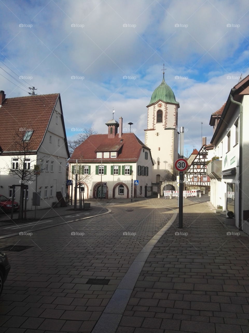 street in small German town