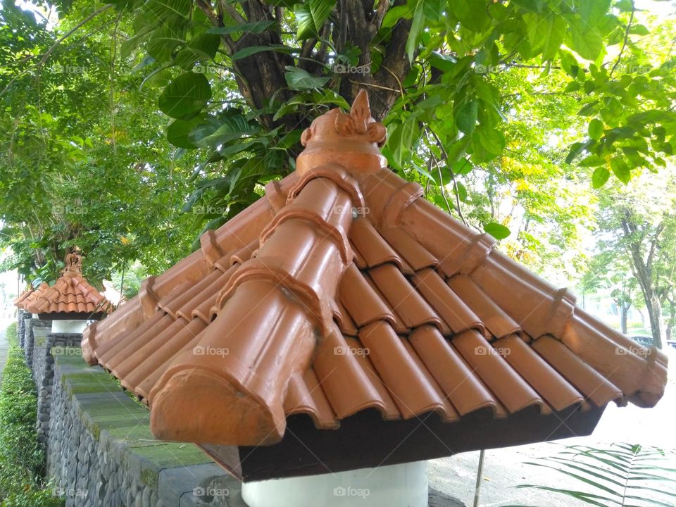 Triangle shape on rooftiles