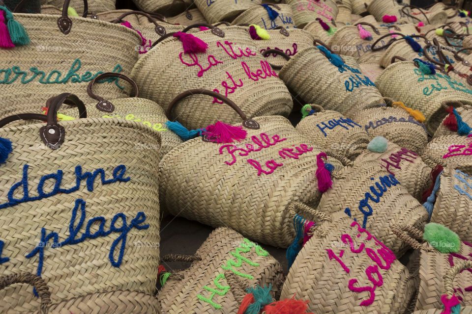 Bags on Street Market