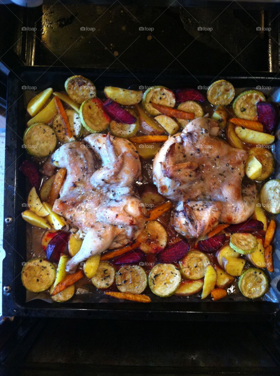 Chicken with vegetables 