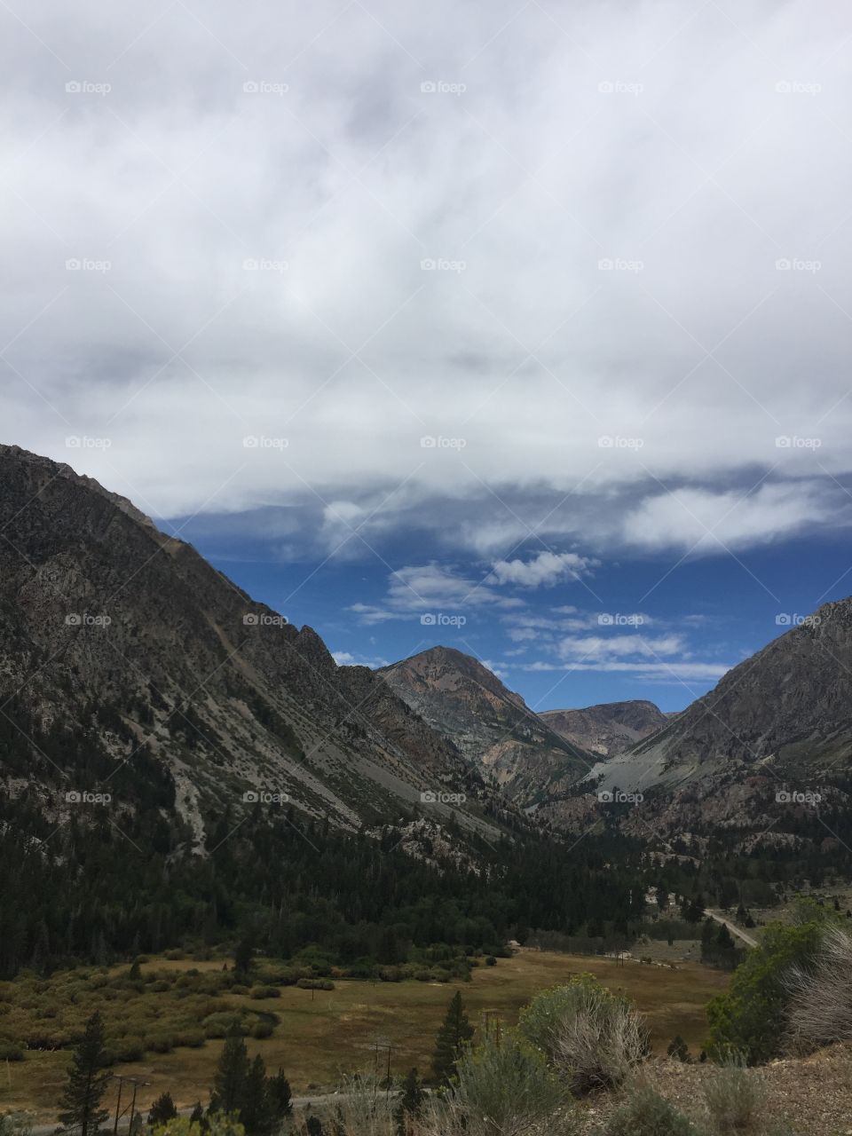 Yosemite California. This was taken during a pit stop while driving down the mountain, which was extremely scary! 