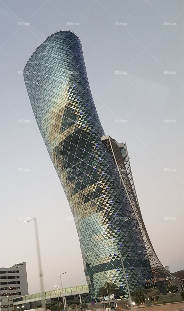 Skyscraper modern architecture glass metal